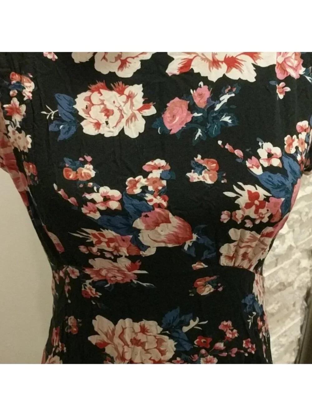 Vero Moda floral short sleeve dress